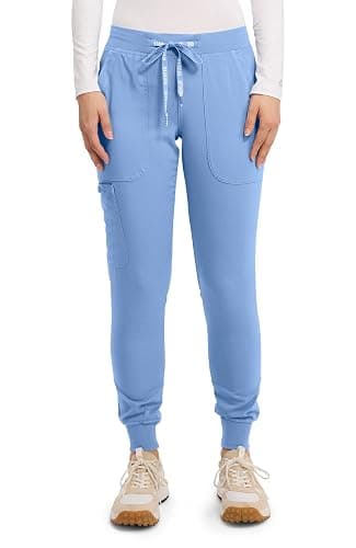 Med Couture Touch Scrub Pants for Women Cargo Jogger Bottoms 5 Pockets - Image 1