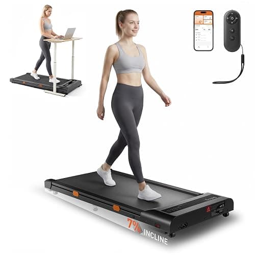 Cybergoing T10 Walking Pad Treadmill Powered By Bosch®, Under Desk | Treadmill, Fixed 7% Manual Incline, Up to 4 MPH, 2.5HP, 300lb Capacity, App + Remote, 15"x36" Belt, Treadmills for Home thumbnail 9