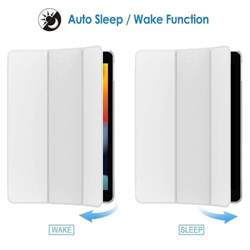 JETech Case for iPad 10.2-Inch (2021/2020/2019 Model, 9/8/7 Generation), Auto Wake/Sleep Cover (White) thumbnail 6
