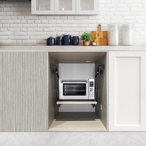 Mixer Lift for Cabinet，Appliance Lift for Cabinet-Soft Close Heavy Duty Kitchen Appliance Storage Lifting System，with Locking Mechanism，Max Load 50lb. thumbnail 4