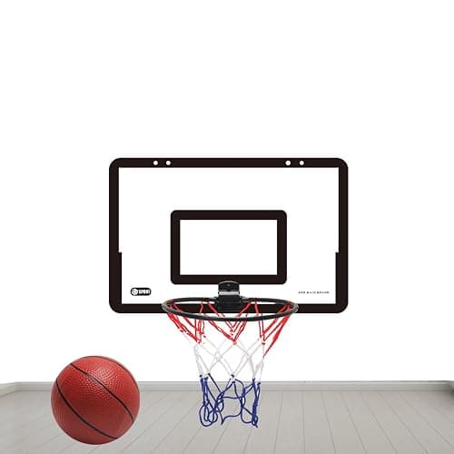 Indoor Basketball Hoop for Kids, Wall Mounted Basketball Hoop Set with Rack, Pump and Net, Sport Game Toys for 5 6 7 8 9 10 11 12+ Year Old Boys Girls Teens Adults thumbnail 5