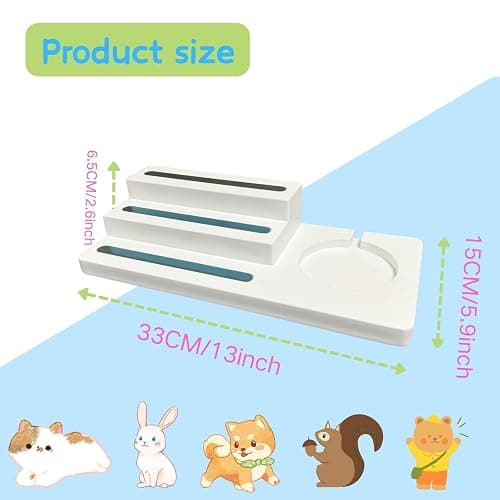 UGQIN Tonie Shelf Come with Carrying Case, 3 Tiered Magnetic Display Shelf,Tonie Figure Holder Toniebox Stand Kids Room (Light Blue) thumbnail 3