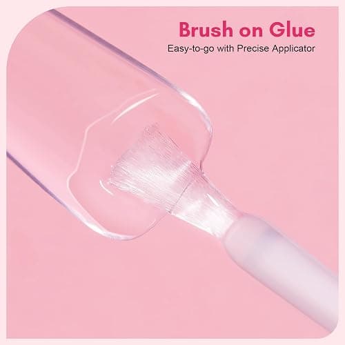 Makartt Brush-On Nail Glue for Press On Nails and Tips:Air Dry, 7ML,3 Packs | No UV lamp needed, 5-10s quick dry, built-in brush, HEMA-free & TPO-free for sensitive skin, Both for Clear & Opaque Nails thumbnail 2