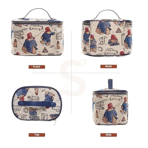 Signare Tapestry Toiletry Bag Makeup Cosmetic Organizer bag for Women with Paddington Bear Design (TOIL-PADD) thumbnail 2