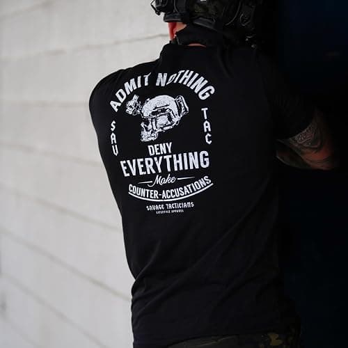 Savage Tacticians Spooks Mantra Men’s Graphic Tee-Military Inspired Tactical Shirt,Cotton Blend, Premium Casual&Tactical Gear thumbnail 6