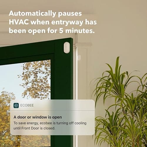 ecobee Total Security and Savings Bundle with Smart Doorbell Camera (Wired), SmartSensor for Doors and Windows, and Smart Thermostat Premium thumbnail 8