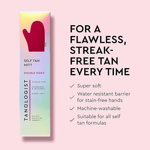 Tanologist Sunless Self-Tan Set – Medium Tanning Mousse with “No Fake Tan Smell” or Orange Tone + Double-Sided, Water-Resistant Self-Tanning Mitt for Streak-Free Application thumbnail 5