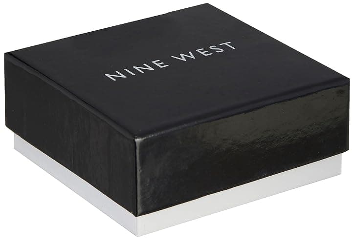 Nine West Women's Boxed Bracelet Pave Heart Stretch thumbnail 2