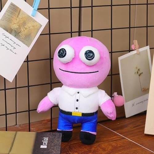Smiling-F Plush, 9.8-Inch Soft Smiling Plushie Figurine, Decorative Collectible Ornament for Home Sofa Tabletop Decor (PIM Pimling) thumbnail 2