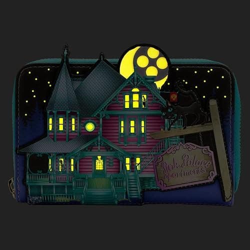 Loungefly Laika Coraline Glow-in-the-Dark House Zip Around Wallet thumbnail 2