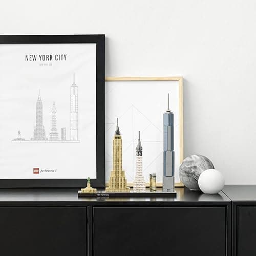 LEGO Architecture New York City Model Kit - Bedroom or Office Decor for Kids & Adults, Ages 12+ - Building Blocks to Display - NYC Gift & Souvenir Ideas - 21028 thumbnail 2