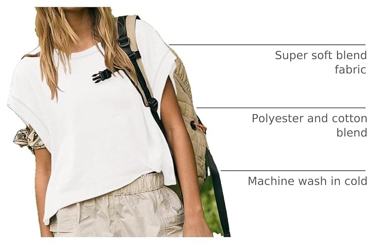 Kumufenc Women Short Sleeve Workout Shirts Open Back Tops Casual Yoga Y2k Athletic Gym Slouchy Crop Running Tees thumbnail 4