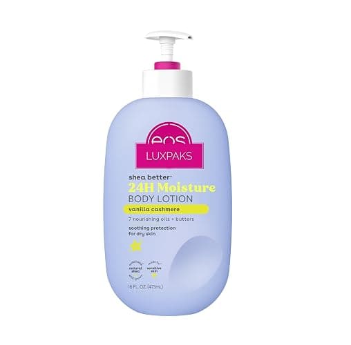 LUXPAKS E.O.S. Shea Better Body Lotion – Vanilla Cashmere, Lightweight & Non-Greasy Moisturizer with 24-Hour Hydration, Made with Natural Shea Butter, Vegan Skincare, 16 fl oz - Image 1
