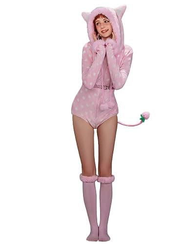 Micotaku Strawberry Shortcake Womens Bodysuit Onesie Pajama Strawberry Crunch Ice Cream Onesie thumbnail 3