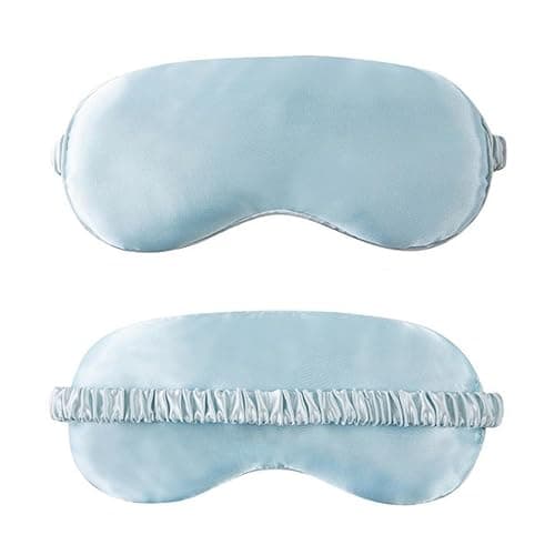 Blue Eye Mask for Sleeping,Soft and Comfortable Fabric, Eye Shade Cover for Travel Nap - Image 1