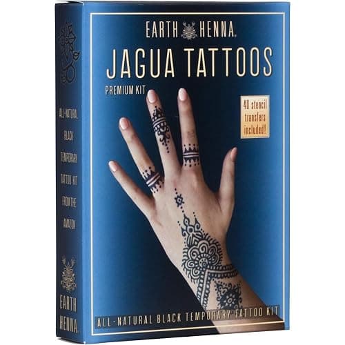 Organic Jagua Black Temporary Tattoo and Body Painting Premium Kit - Image 1