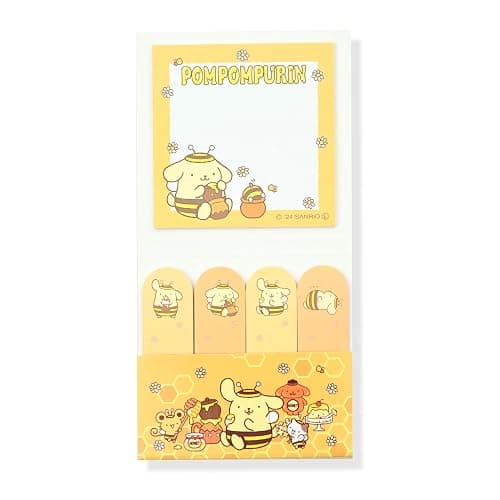 Cute Sticky Notes 3 Pack - Kawaii Sticky Notes, Cute Cartoon Self Stick Memo Pads, Office Stationery Supplies, Desk Accessories - Quality Adhesive for Notes/Reminder (Pompom-Puin) thumbnail 2