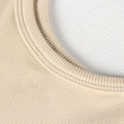 Artfish Women's Sleeveless Tank Top Form Fitting Scoop Neck Ribbed Knit Basic Cami Shirts thumbnail 4