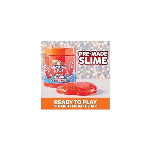 Elmer's Gue Premade Slime, Variety Pack, Includes Clear Slime, Glow in the Dark Slime, Crunchy Slime, 4 Count thumbnail 6
