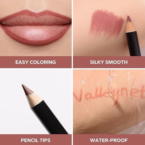 BestLand 12-Color Lip Liner Set – Matte Lip Pencils for Ombre & Gradient Lips, Long-Lasting, Smudge-Proof, Hydrating Lip Liner Kit for Korean Makeup, Nude, Berry & Brown Shades thumbnail 3