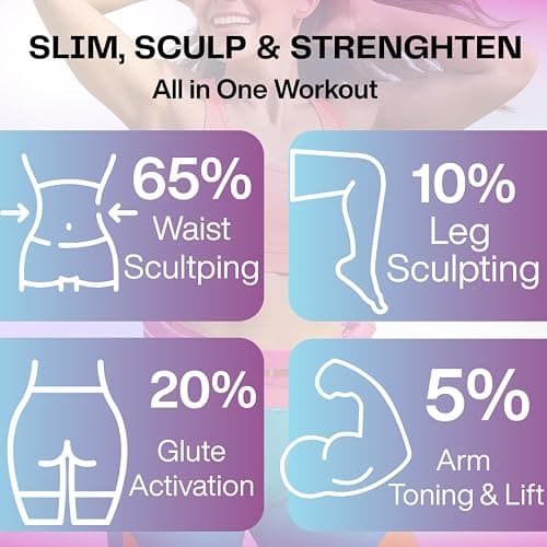 FIT ON FORM Infinity Weighted Hula Hoop for Adults Weight Loss, Smart Exercise Hola Circle Hoop for Women Abs Workout thumbnail 8