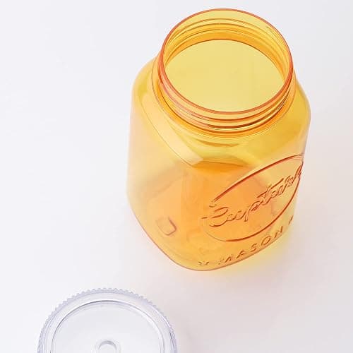 Cupture Acrylic Mason Jar Tumbler Mugs with Lids & Straws - 20 oz, 6 Pack (Warm Blossom) thumbnail 5