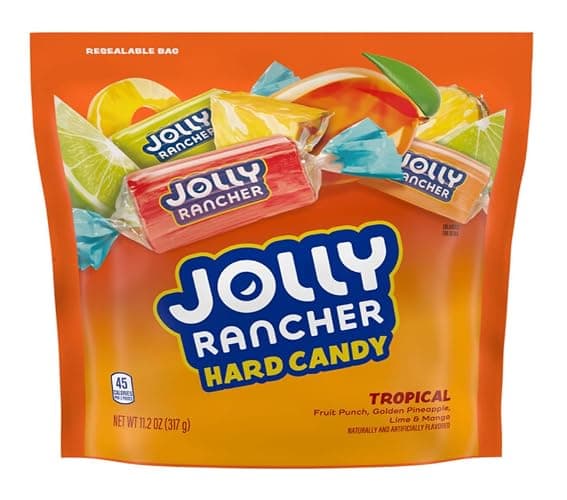 Jolly Rancher Tropical Hard Candy - Pack of 2 Bags - Delicious Classic Treats Everyone Has Loved for Generations - Perfect for Sharing with Friends and Family thumbnail 3