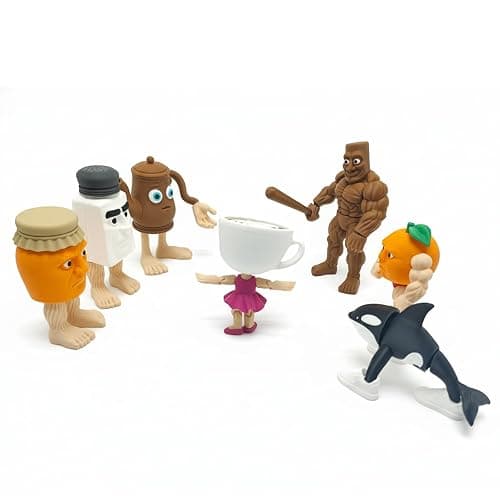Sarcidery Brainrot Toys,Large Poseable Italian Brainrot Toys,Brainrot Action Figures for Kids,Steal a Brainrot for Fun Desk Display, Collecting & Parent‑Child Playtime Gifts（7Pcs 2） thumbnail 8