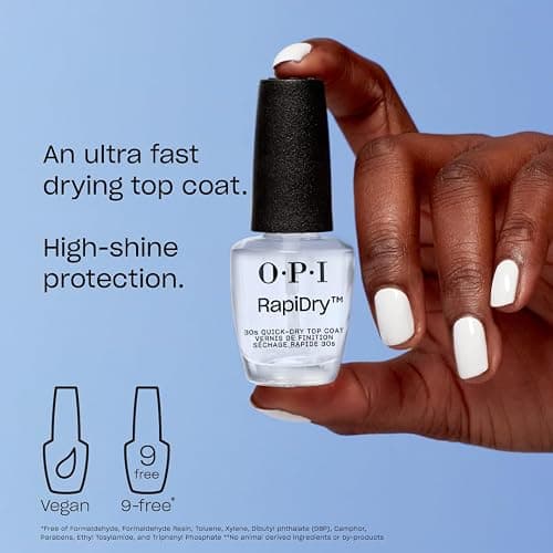 OPI Nail Lacquer Top Coat | Clear Nail Polish Top Coats | Classic, Quick Drying, High Shine, Gel-like Volumizing, & Matte Finish | Chip Resistant, High-Gloss, Long Lasting, Protects Color & Nails thumbnail 3