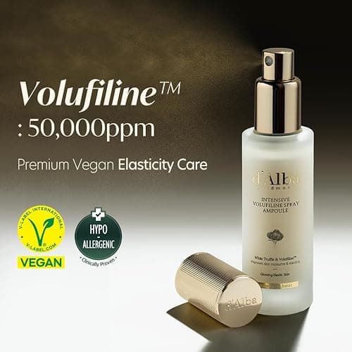d'alba Piedmont Intensive Vegan Volufiline Spray Ampoule, Milky Spray Serum, Skin Firming, Premium Elasticity Care Treatment, 50,000ppm Volufiline Ampoule (1.69 fl.oz) thumbnail 2