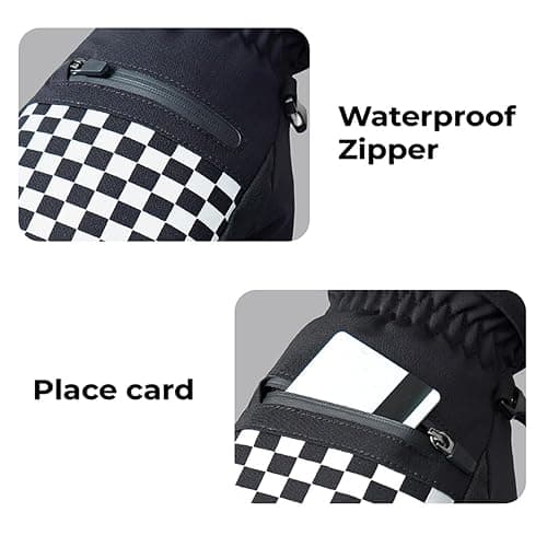 VXW Winter Snowboard &Ski Mittens for Extreme Cold Weather, Waterproof & Windproof 3M Mittens for Snowboarding Skiing in Cold Weather thumbnail 3