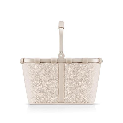 reisenthel carrybag teddy sand – Stabiler Einkaufskorb mit viel Stauraum und praktischer Innentasche – Elegantes und wasserabweisendes Design - Image 1