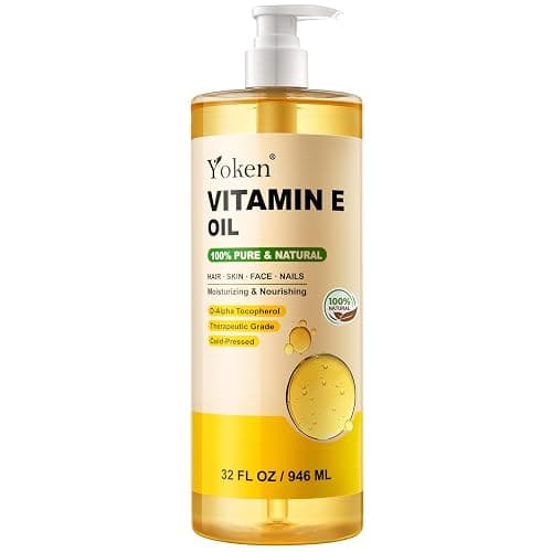 Yoken Vitamin E Oil for Skin 32 Oz Bulk Cold Pressed DIY Body oils for Face - Image 1
