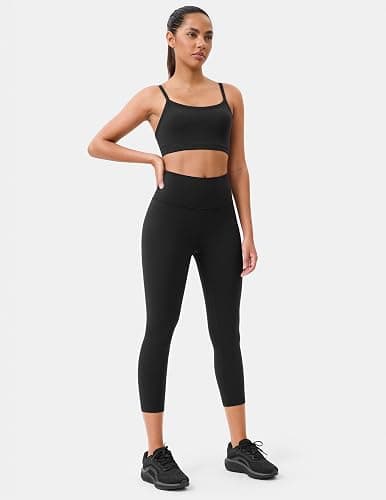 Colorfulkoala Dreamlux No Front Seam Leggings for Women High Waisted Capris 21" Inseam Yoga Pants thumbnail 5