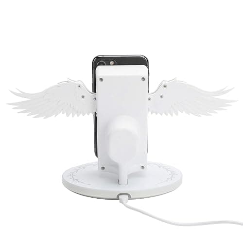 Charger with Angel, 10W Universal Fast Charging Stand with Night Light USB Fast for Mobile Phone Office Home Use thumbnail 9