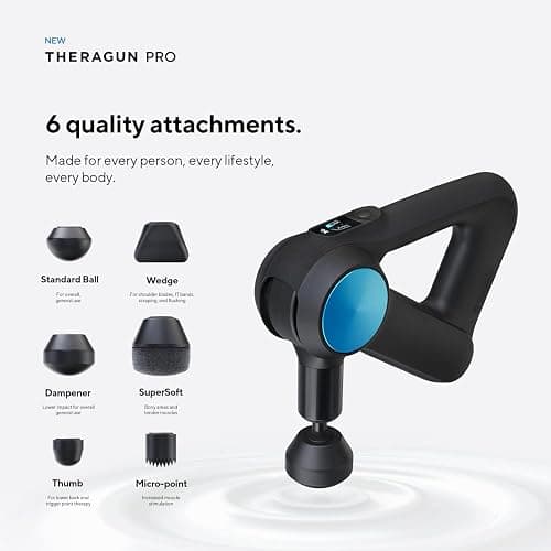 TheraGun Pro Handheld Deep Tissue Massage Gun - Bluetooth Enabled Percussion Massage Gun & Personal Massager for Pain Relief & Circulation in Neck, Back, Leg, Shoulder and Body (Black - 5th Gen) thumbnail 3