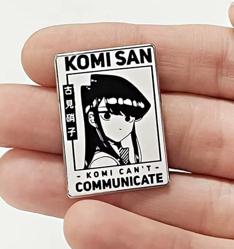 Komi-san Protection Division In We Trust Komi Can't Communicate Anime Manga 1.2" Enamel Pin Badge thumbnail 2
