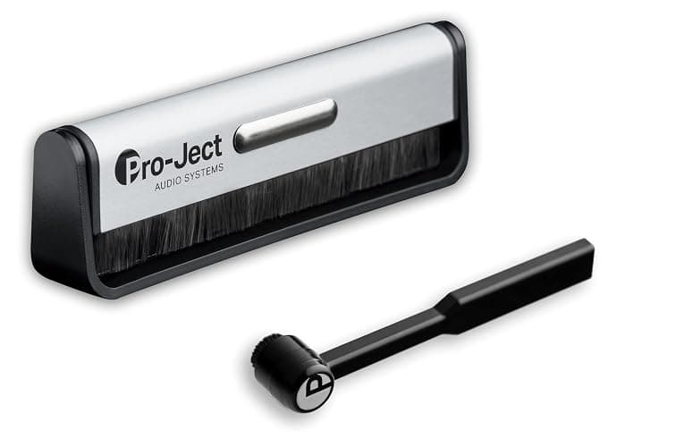 Pro-Ject Kit de Nettoyage Basic en Fibre de Carbone pour disques vinyles et Brosse à Aiguille en Carbone - Image 1
