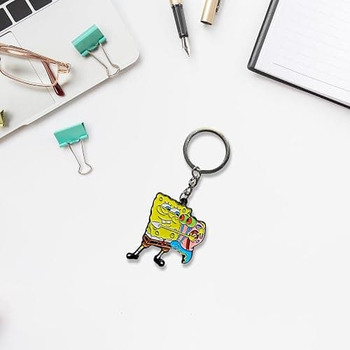 Zen Monkey Studios x SpongeBob Squarepants: Hugging Gary Keychain thumbnail 2