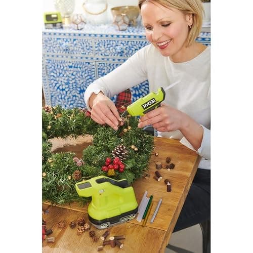 Ryobi RGLM18-0 18V ONE+ Cordless Mini Glue Gun (Bare Tool), Green thumbnail 8