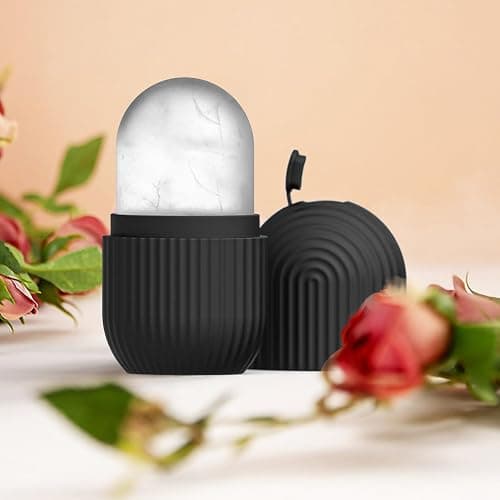 Joyeee Ice Roller, Facial Eisroller Augeneis Gesichtsbehandlung Schönheit Hautpflege Eiskompresse Schrumpft Poren, Anti-Falten, reduziert Schwellungen, verbessert die Hautelastizität, Schwarz thumbnail 5