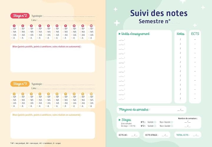 Mon agenda spécial étudiante infirmière et étudiant infirmier 2025-2026: Les conseils d'une formatrice en IFSI pour réussir son année ! thumbnail 5