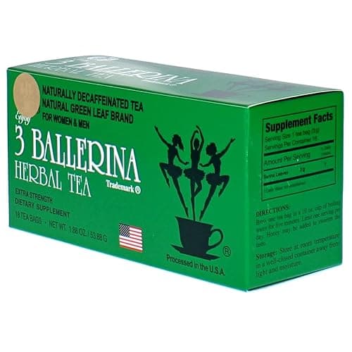 3 Ballerina Herbal Tea Drink Extra Strength Herbal, 18 Count (Pack of 2) thumbnail 5