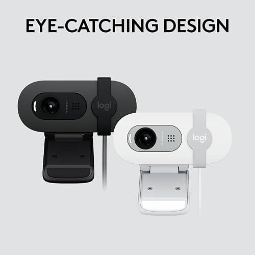 Logitech Brio 101 Full HD 1080p Webcam for Meetings, Streaming, Desktop, Laptop, PC - Built-in Mic, Shutter, Works with Zoom, Microsoft Teams, Nintendo Switch 2’s New GameChat Mode, USB-A,-Black thumbnail 7