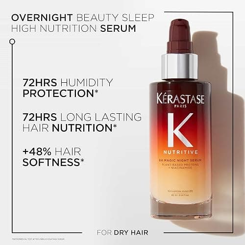 Kérastase Nutritive 8H Magic Night Serum, Iconic Overnight Nourishing Hair Serum for Dry Hair, Provides Deep Hydration and Softer Hair thumbnail 2