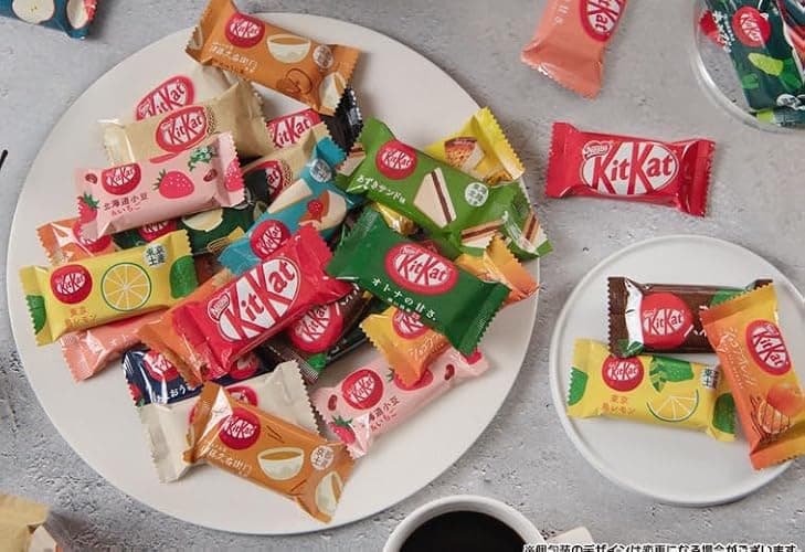 Konbini Japan - 24 Mini Japanese KitKat Chocolate Variety Pack Assortment (12 Flavors X2) Authentic Candy Snacks Wafer Sweets Gift - 24 Cute Small Size thumbnail 7
