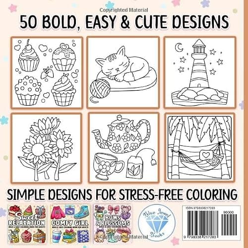 Coloring Book for Adults Relaxation: Bold and Easy thumbnail 2