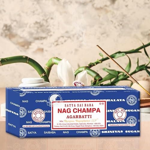 Satya Sai Baba Nag Champa Agarbatti, 250gms Hand Rolled Fine Quality Incense Sticks for Purification, Relaxation, Positivity, Yoga, Meditation thumbnail 2