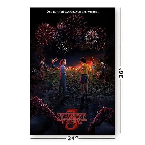 Stranger Things 1, 2, 3, 4 & 5 - TV Show Poster Set (Seasons 1, 2, 3, 4 & 5 - Regular Styles - Version 3) (Size: 24" x 36" each) thumbnail 4