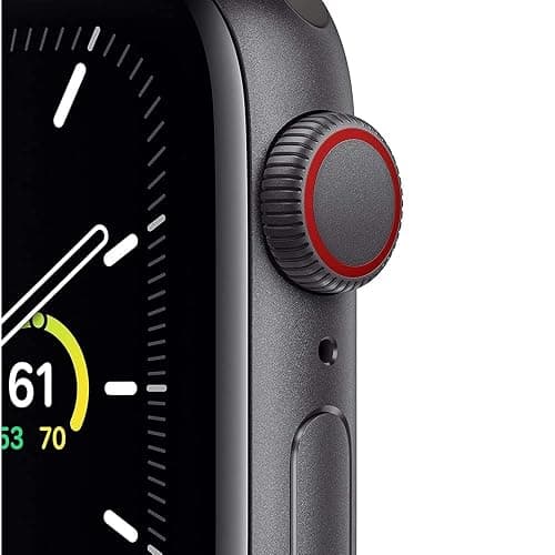Apple Watch SE (GPS + Cellular, 40mm) - Space Gray Aluminum Case with Black Sport Band (Renewed) thumbnail 2
